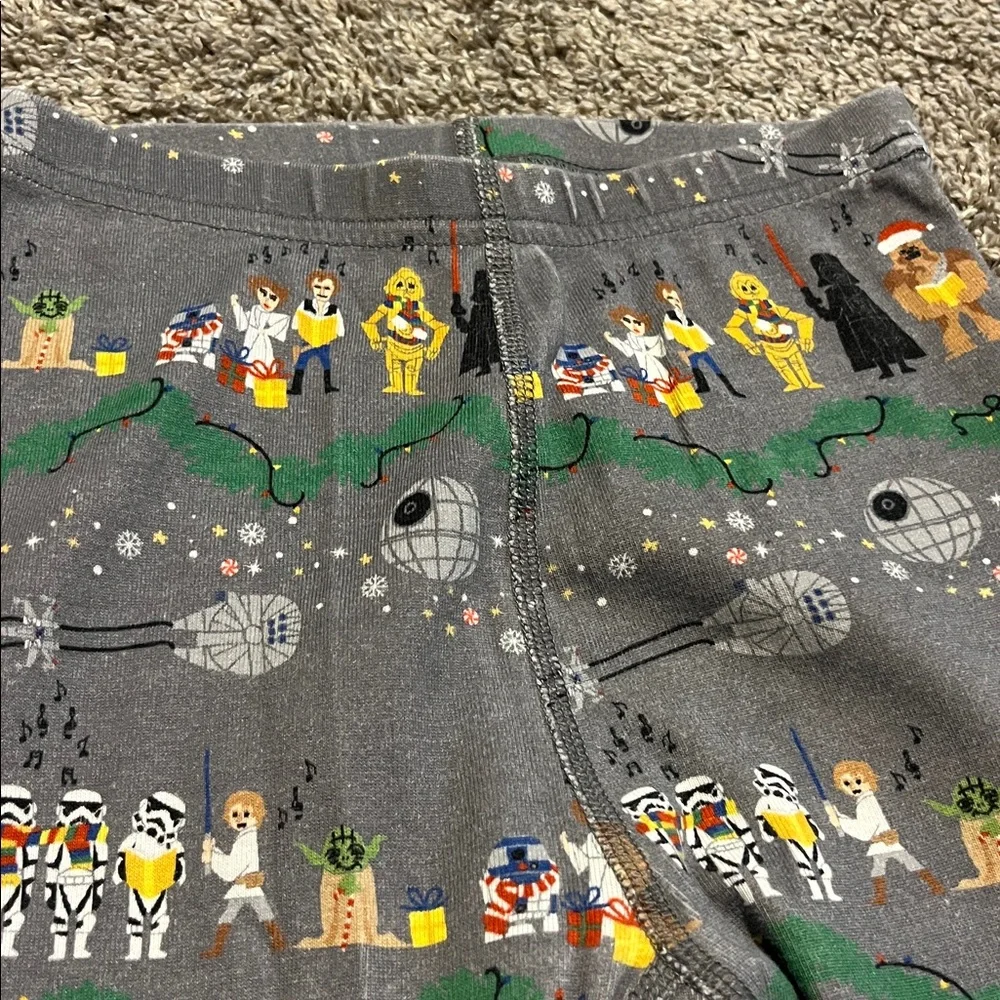 Hanna Andersson Kids‎ Gray Star Wars Two Piece Pajamas Size 8